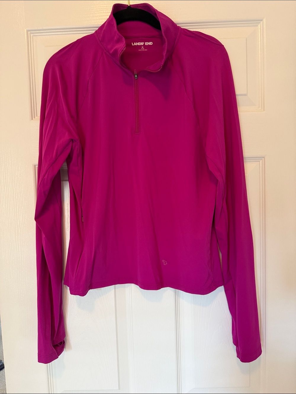 Lands' End Women's Bright Magenta Quarter-Zip Performance Pullover